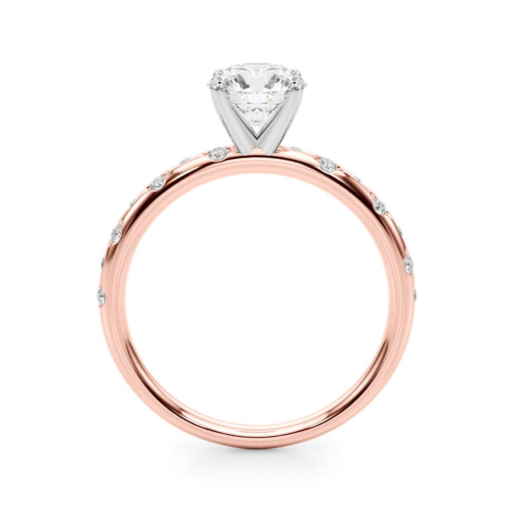Blair Round Diamond Solitaire Engagement Ring-VIRABYANI